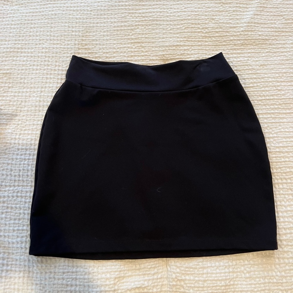 Black Susan Monaco “Slim Skirt” from Revolve in Black